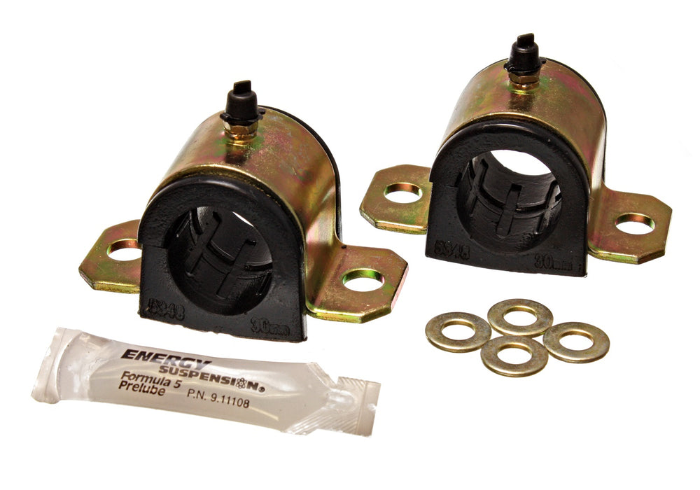 Energy Suspension 8.5121G Sway Bar Bushing Set; Black; Front; Bar Dia. 30mm; Performance Polyurethane; - Truck Part Superstore