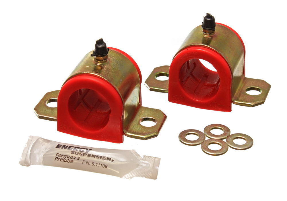 Energy Suspension 8.5121R Sway Bar Bushing Set; Red; Front; Bar Dia. 30mm; Performance Polyurethane; - Truck Part Superstore