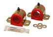 Energy Suspension 8.5121R Sway Bar Bushing Set; Red; Front; Bar Dia. 30mm; Performance Polyurethane; - Truck Part Superstore