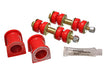 Energy Suspension 8.5130R Sway Bar Bushing Set; Red; Front; Bar Dia. 25mm; Performance Polyurethane; - Truck Part Superstore