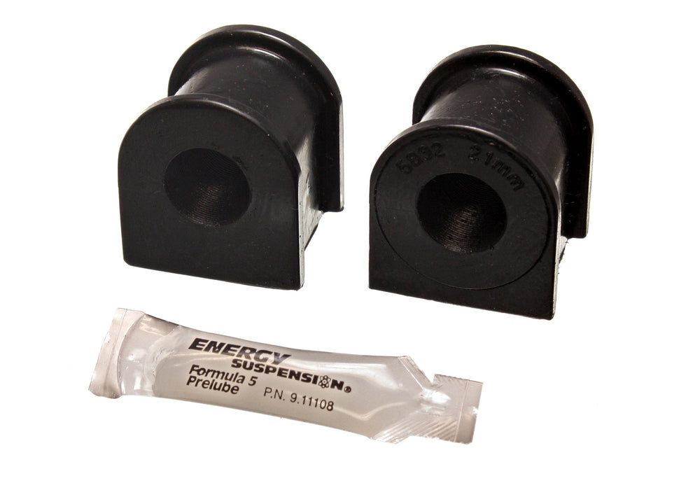 Energy Suspension 8.5131G Sway Bar Bushing Set; Black; Front; Bar Dia. 21mm; Performance Polyurethane; - Truck Part Superstore