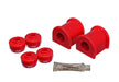 Energy Suspension 8.5142R Sway Bar Bushing Set; Red; Rear; Bar Dia. 19mm; Performance Polyurethane; - Truck Part Superstore
