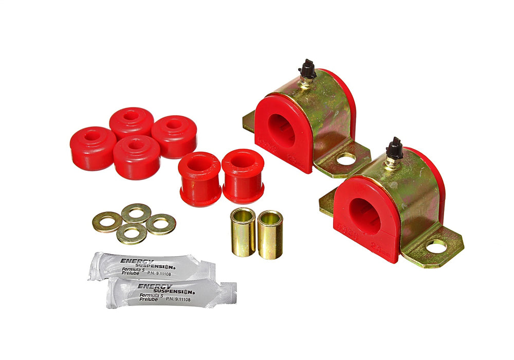 Energy Suspension 8.5144R Sway Bar Bushing Set; Red; Front; 23mm; Incl. End Link Bushings; - Truck Part Superstore