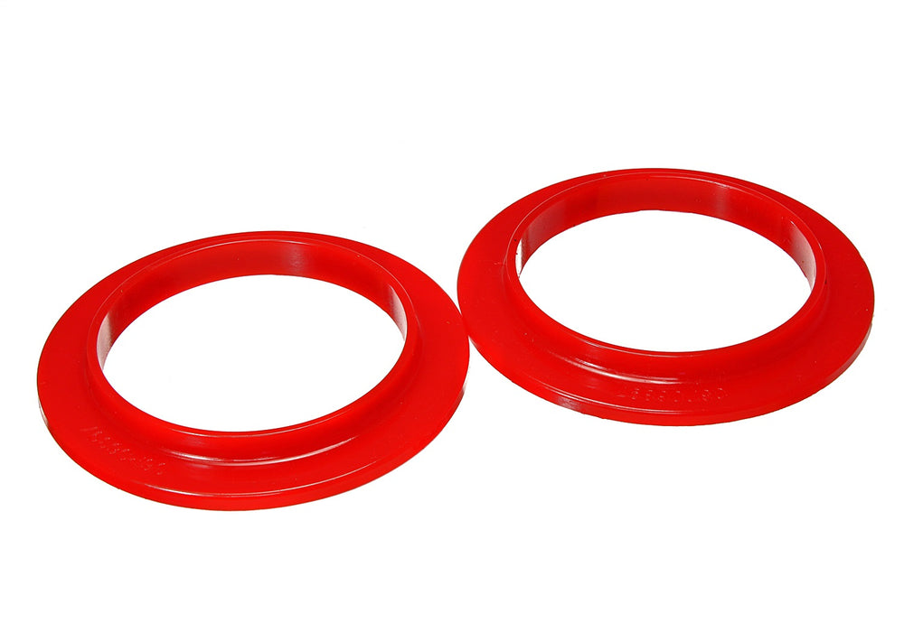 Energy Suspension 8.6102R Coil Spring Isolator Set; Rear; Red; - Truck Part Superstore