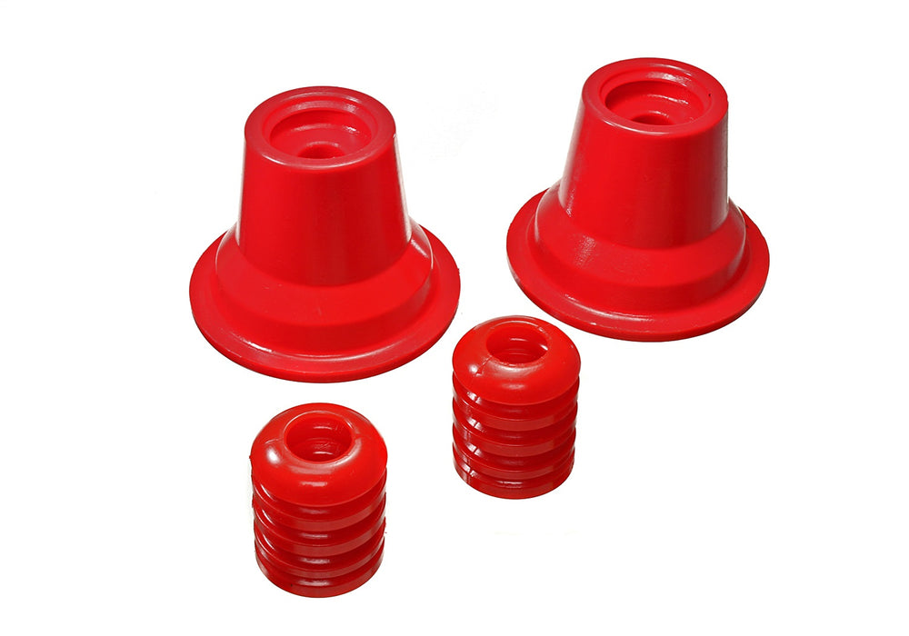 Energy Suspension 8.9105R Coil Spring Bump Stop Isolator Set; Rear; Red; - Truck Part Superstore