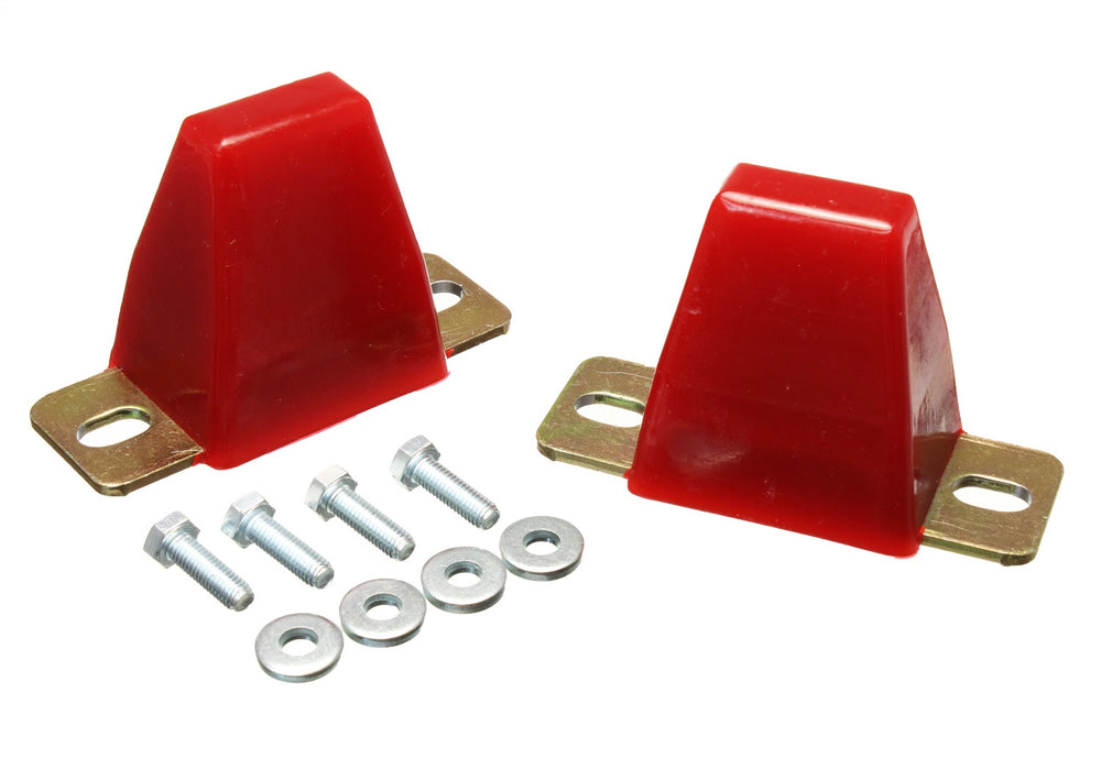 Energy Suspension 8.9107R Bump Stop Set; Red; Rear; - Truck Part Superstore