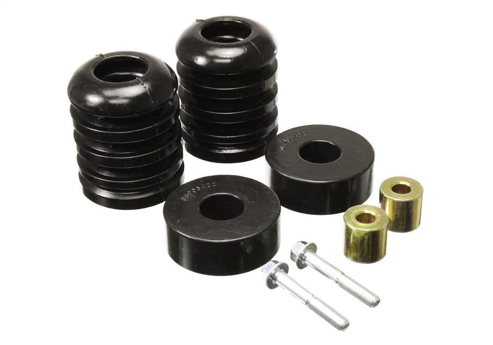 Energy Suspension 8.9108G Bump Stop Set; Black; Front; Inner Coil Spring; Must Use Factory Bump Stop Cup; - Truck Part Superstore