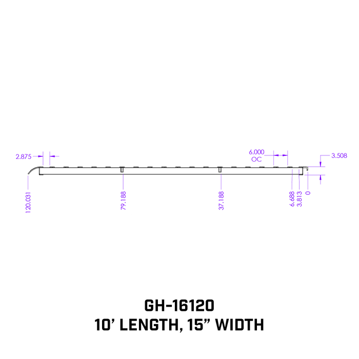 GEN-Y Hitch GH-16120 1 pair Heavy Duty 10 foot Aluminum Loading Ramps 15" x 120" 5K Capacity Per Ramp - Truck Part Superstore