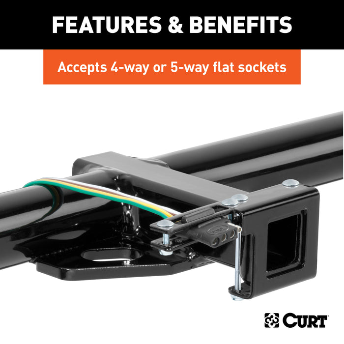 CURT 58002010 Easy-Mount Wiring Brackets for 4 or 5-Way Flat (1-1/4in. Receiver; 10-Pack) - Truck Part Superstore