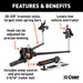 CURT 17322 Short Trunnion Bar Weight Distribution Hitch with Sway Control (8-10K; 28-3/8in. - Truck Part Superstore