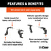 CURT 16422 Custom 5th Wheel Brackets; Select Dodge Ram 1500 (Except Crew Cab) - Truck Part Superstore