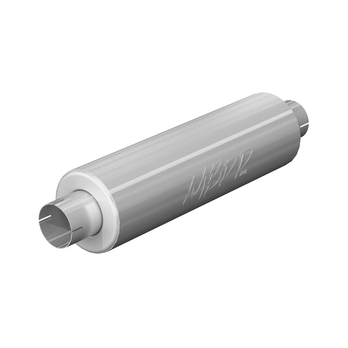 MBRP GP120809 3 Inch Exhaust Pipe ID Inlet/Outlet 26 Inch Single Muffler Mild Tone Aluminized Steel MBRP - Truck Part Superstore