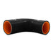 Mishimoto MMCP-R90-22525BK Mishimoto 90-Degree Silicone Transition Coupler, 2.25-in to 2.50-in, Black - Truck Part Superstore