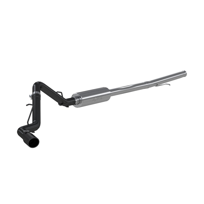 MBRP S5087BLK Silverado/Sierra 3 Inch Cat Back Exhaust System Single Side Black Series For 19-22 Silverado/Sierra 1500 4.3L, 5.3L, 2022 Silverado LTD/ Sierra Limited 5.3L MBRP - Truck Part Superstore