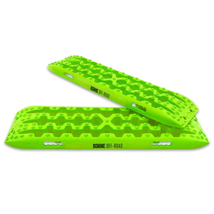 Mishimoto BNRB-109NG Borne Off-Road Traction Board Set, Neon Green - Truck Part Superstore