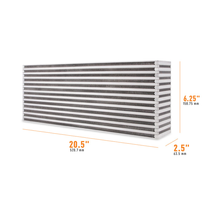 Mishimoto MMUIC-15 Universal Air-to-Air Race Intercooler Core 20.5-in x 6.25-in x 2.5-in - Truck Part Superstore