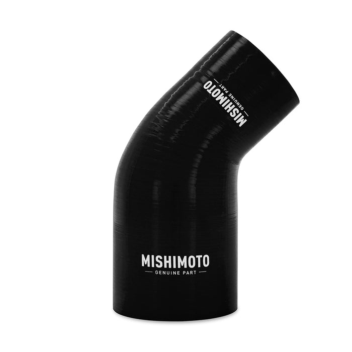 Mishimoto MMCP-R45-2535BK Mishimoto 45-Degree Silicone Transition Coupler, 2.50-in to 3.50-in, Black - Truck Part Superstore