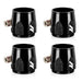 Mishimoto MMHXF-12-4-BK -12AN Hex Hose Finisher Clamp Set, Black - Truck Part Superstore