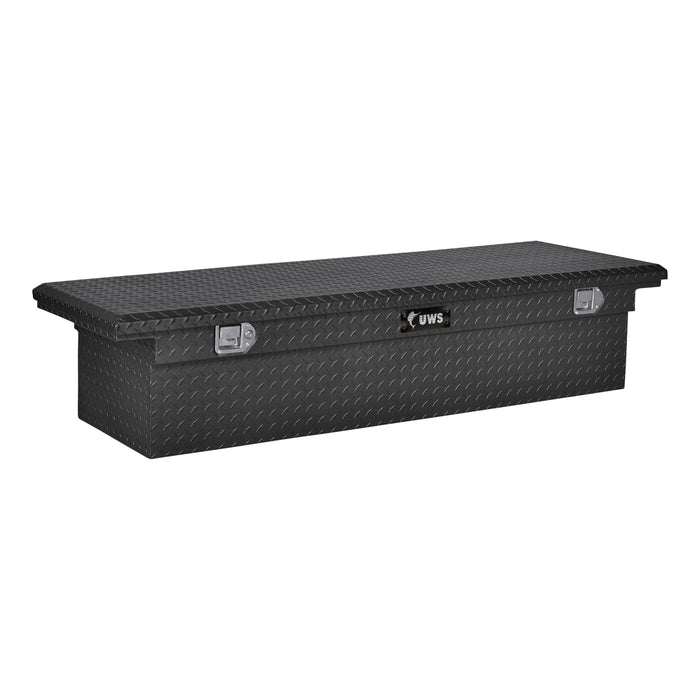 UWS TBS-72-LP-MB Matte Black Aluminum 72in. Truck Tool Box with Low Profile (LTL Shipping Only) - Truck Part Superstore