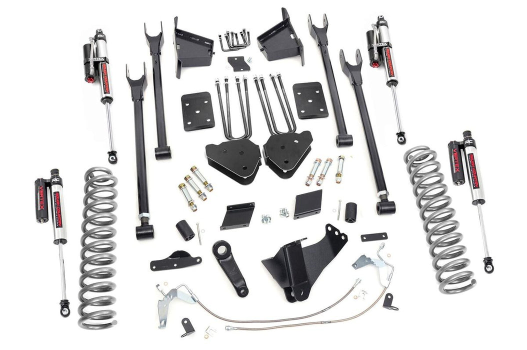 Rough Country 58950 6 Inch Ford 4-Link Suspension Lift Kit Vertex 15-16 F-250 4WD Overloads Rough Country - Truck Part Superstore