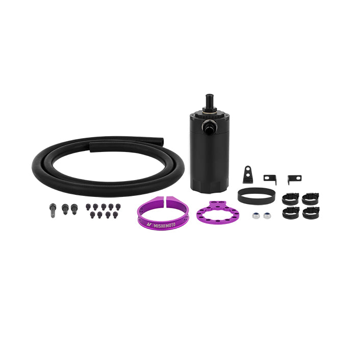 Mishimoto MMBCC-UNI-PR Mishimoto Baffled Oil Catch Can, Purple - Truck Part Superstore
