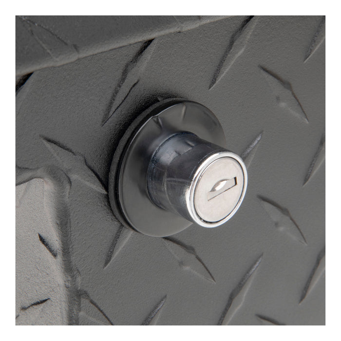 UWS TBSM-48-LP-MB Matte Black Aluminum 48in. Truck Side Tool Box; Low Profile (LTL Shipping Only) - Truck Part Superstore