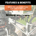 CURT 18016 22-1/2in. to 31in. Adjustable Bike Adapter Beam for Angled Frames - Truck Part Superstore