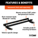 CURT 60604 Double Lock Gooseneck Installation Brackets; Select Silverado; Sierra 2500; 3500 - Truck Part Superstore