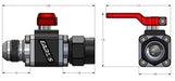 Earl's Performance 230708ERL UltraPro AN Ball Valve; For -8AN Male To Female; - Truck Part Superstore