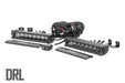 Rough Country 70728BLDRL 8 Inch CREE LED Light Bar Single Row, Pair Black Series w/Cool White DRL Rough Country - Truck Part Superstore