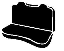 FIA TR49-6 BROWN Wrangler™ Custom Seat Cover; Saddle Blanket; Brown; Bench Seat; Cushion Cut Out; - Truck Part Superstore