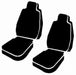 FIA SP89-72 GRAY Seat Protector™ Custom Seat Cover; Poly-Cotton; Gray; Bucket Seats; - Truck Part Superstore