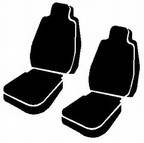 FIA TRS49-72 BLACK Wrangler™ Solid Seat Cover; Saddle Blanket; Black; Bucket Seats; - Truck Part Superstore