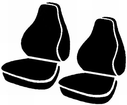 FIA TR49-7 GRAY Wrangler™ Custom Seat Cover; Saddle Blanket; Gray; Bucket Seats; w/o Armrests; - Truck Part Superstore