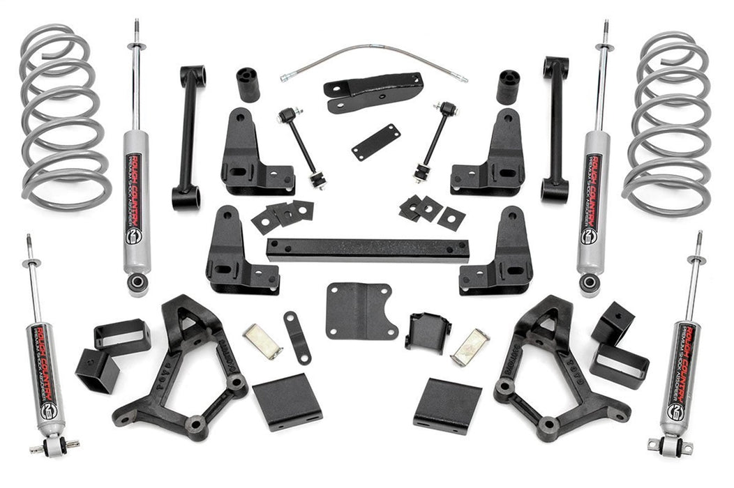 Rough Country 736.20 Suspension Lift Kit w/Shocks; 4-5 in. Lift; - Truck Part Superstore
