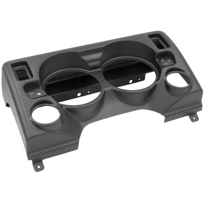 AutoMeter 90010 GAUGE MOUNT; DIRECT FIT DASH PANEL; 4 GAUGE (5in. X2; 2 1/16in. X2); JEEP TJ - Truck Part Superstore