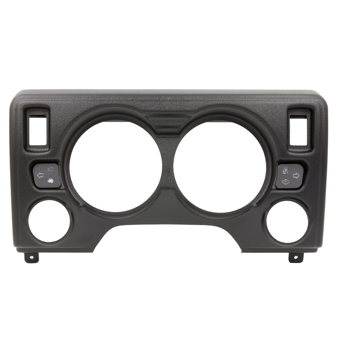 AutoMeter 90010 GAUGE MOUNT; DIRECT FIT DASH PANEL; 4 GAUGE (5in. X2; 2 1/16in. X2); JEEP TJ - Truck Part Superstore