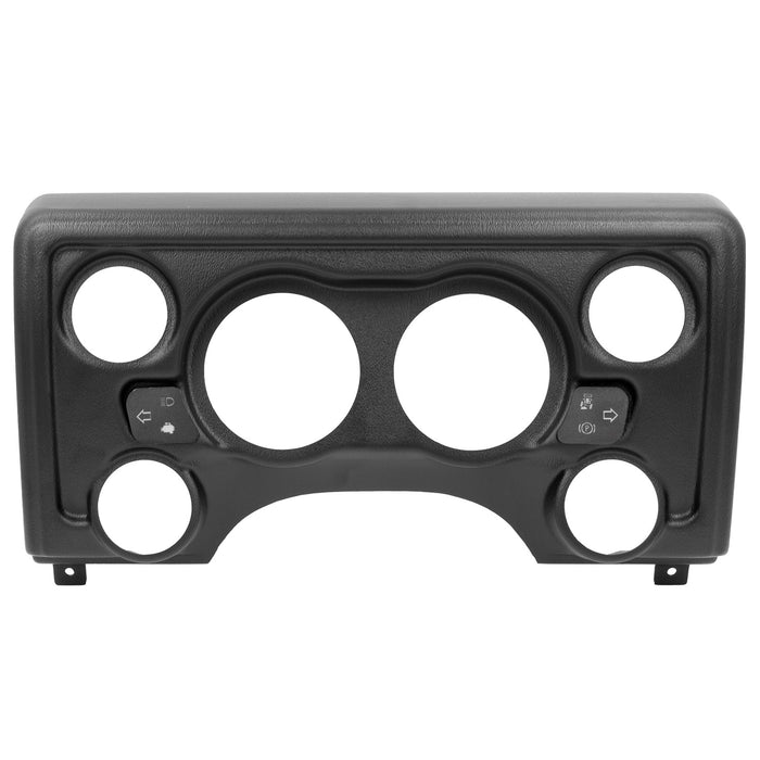 AutoMeter 90011 GAUGE MOUNT; DIRECT FIT DASH PANEL; 6 GAUGE (3 3/8in. X2; 2 1/16in. X4); JEEP TJ - Truck Part Superstore