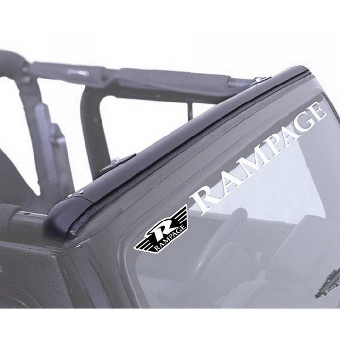 Rampage 901004 Windshield Channel; No Drill; Black; - Truck Part Superstore
