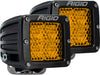 Rigid Industries 90151 Diffused Rear Facing High/Low Surface Mount Yellow Pair D-Series Pro RIGID Industries - Truck Part Superstore