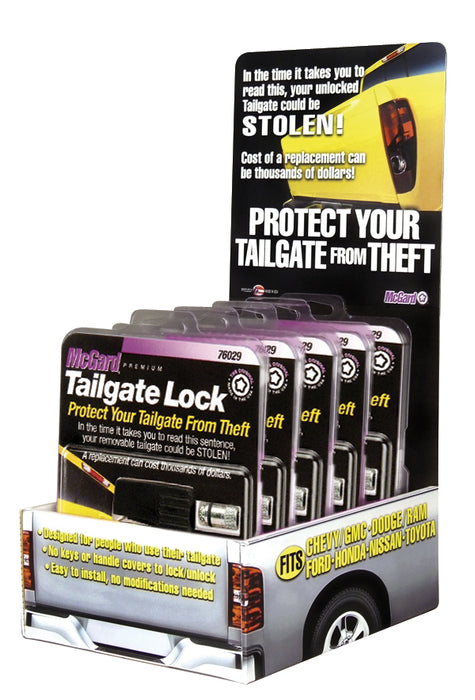 McGard 90214 Tailgate Lock Display; Contains 1 Display and 5 Lock Sets - Truck Part Superstore