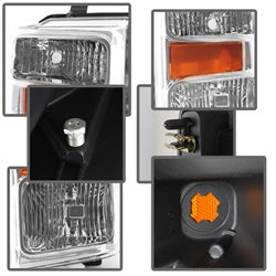 Spyder Auto 9022401 XTune Headlights; Chrome; - Truck Part Superstore