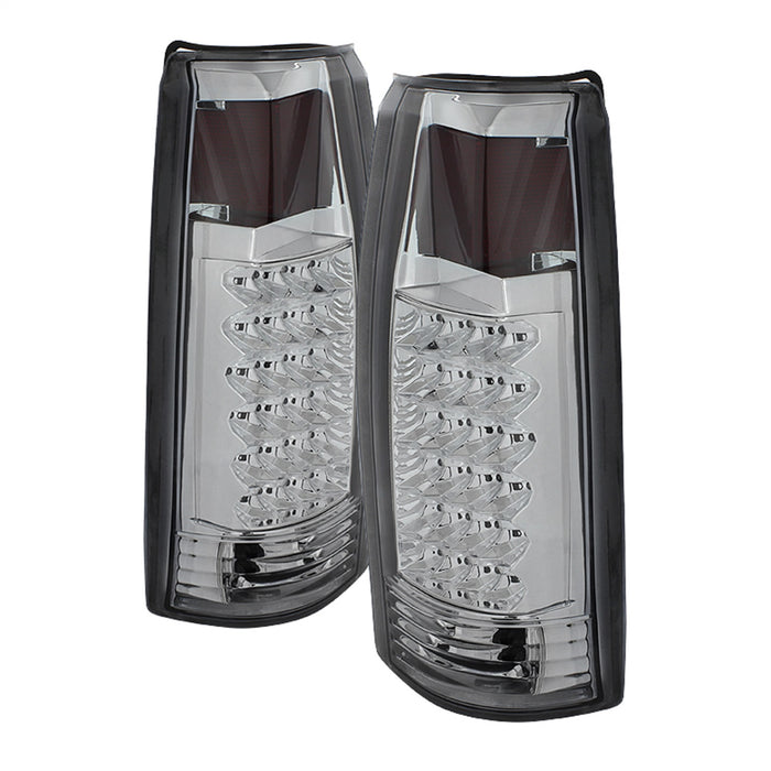 Spyder Auto 9022432 XTune LED Tail Lights; Chrome Housing; Clear Lens; - Truck Part Superstore