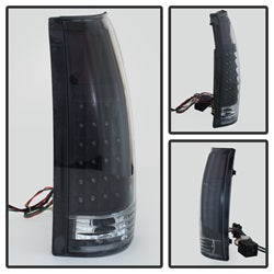 Spyder Auto 9022449 XTune LED Tail Lights; Black; - Truck Part Superstore