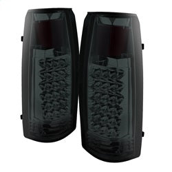 Spyder Auto 9022456 XTune LED Tail Lights; Chrome Housing; Smoke Lens; - Truck Part Superstore