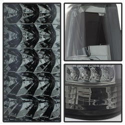 Spyder Auto 9022456 XTune LED Tail Lights; Chrome Housing; Smoke Lens; - Truck Part Superstore