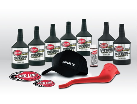 Red Line Oil 90226 Powersport Motor Oil V-Twin 20W50 Powerpack Kit Red Line Oil - Truck Part Superstore