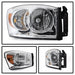 Spyder Auto 9022913 XTune Crystal Headlights; Amber/Chrome; - Truck Part Superstore