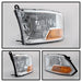 Spyder Auto 9022937 XTune Crystal Headlights; Non-Quad; Chrome; - Truck Part Superstore