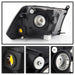 Spyder Auto 9022937 XTune Crystal Headlights; Non-Quad; Chrome; - Truck Part Superstore
